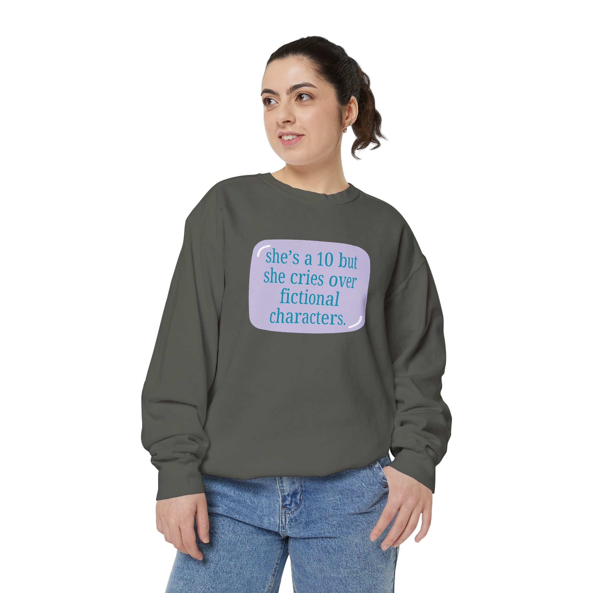 Book Girl Garment-Dyed Sweatshirt