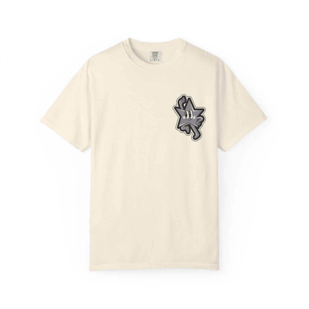 Garment-Dyed T-Shirt with 'Saved By Grace' Design