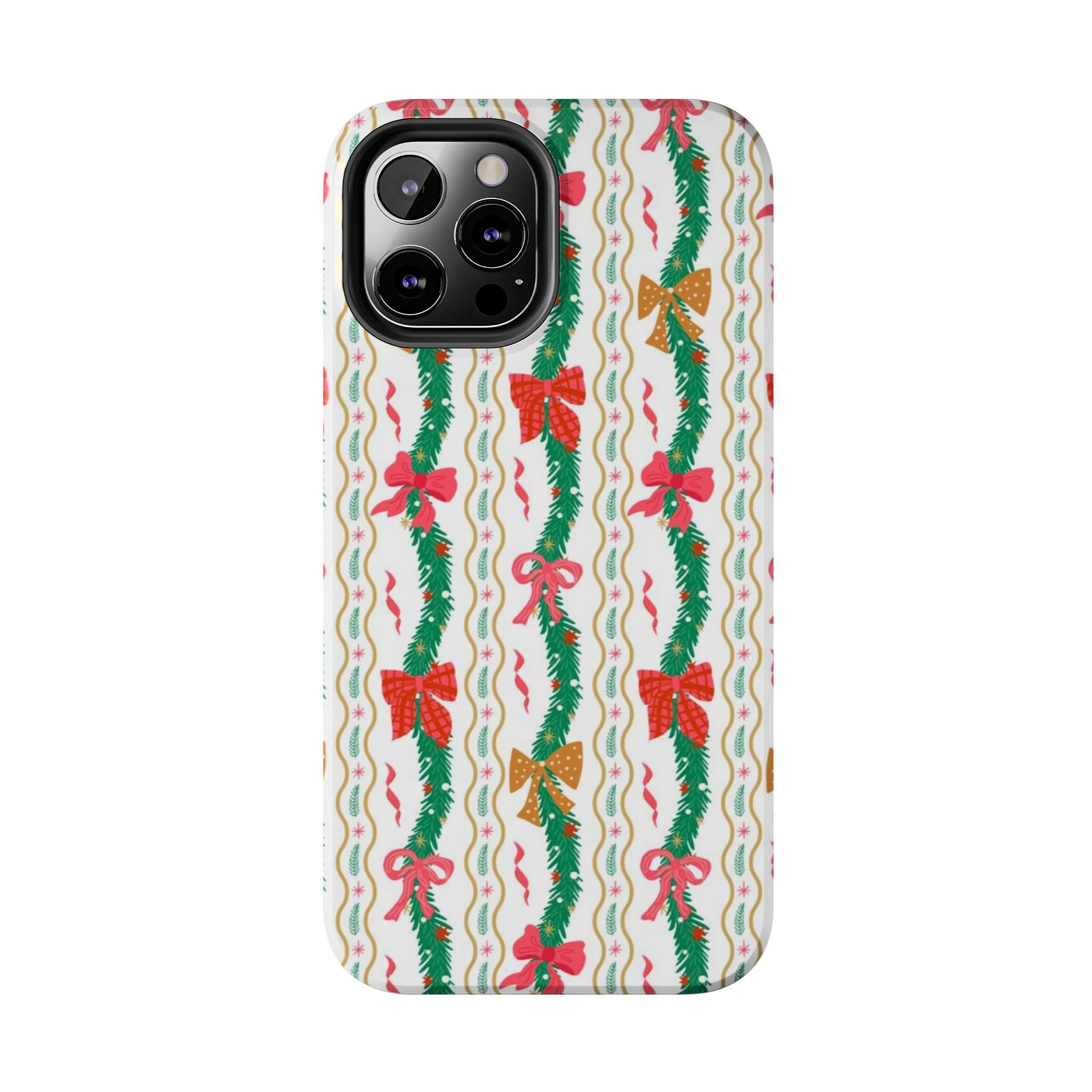 Festive Holiday Phone Cases with Cheerful Bows