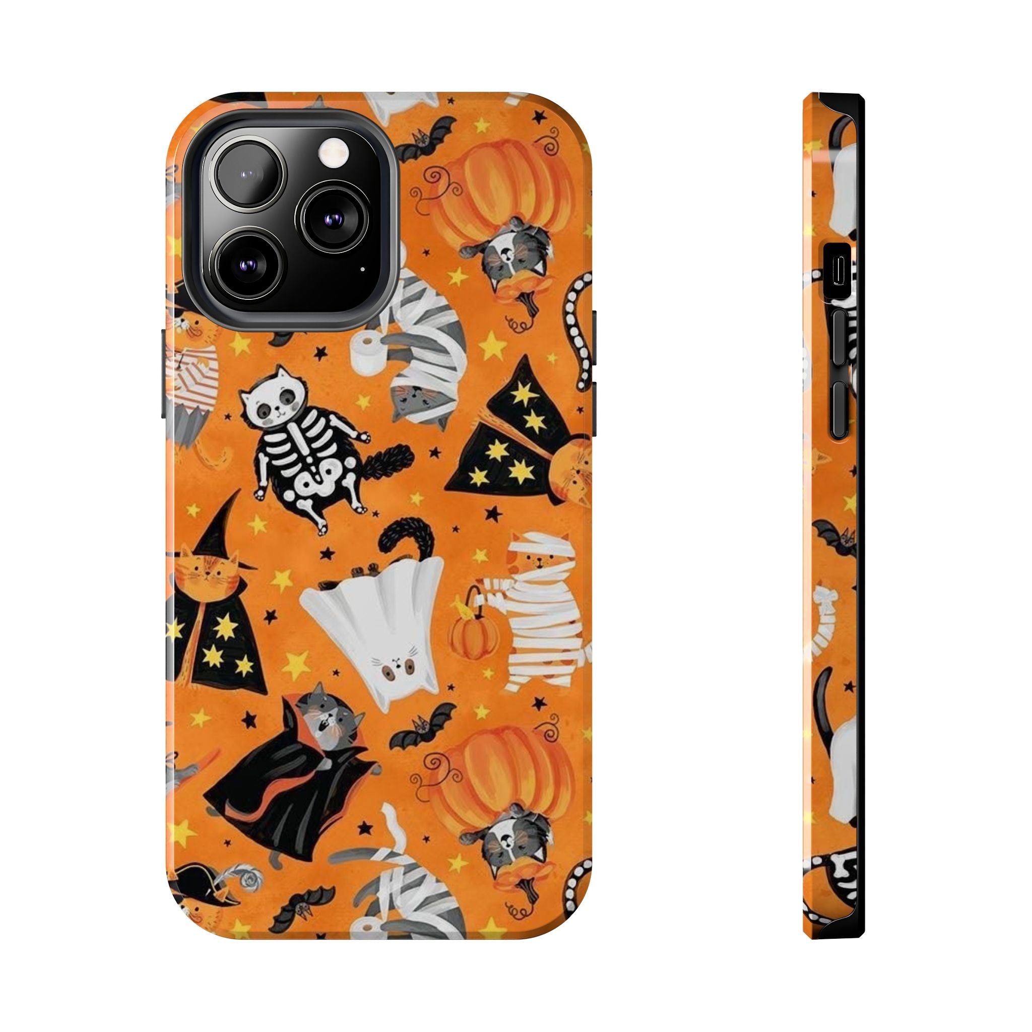 Spooky-Cat Halloween Tough Phone Case