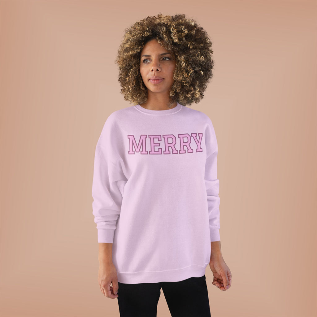 Merry Holiday Eco-Friendly Crewneck Sweatshirt