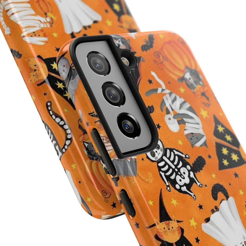 Spooky-Cat Halloween Tough Phone Case