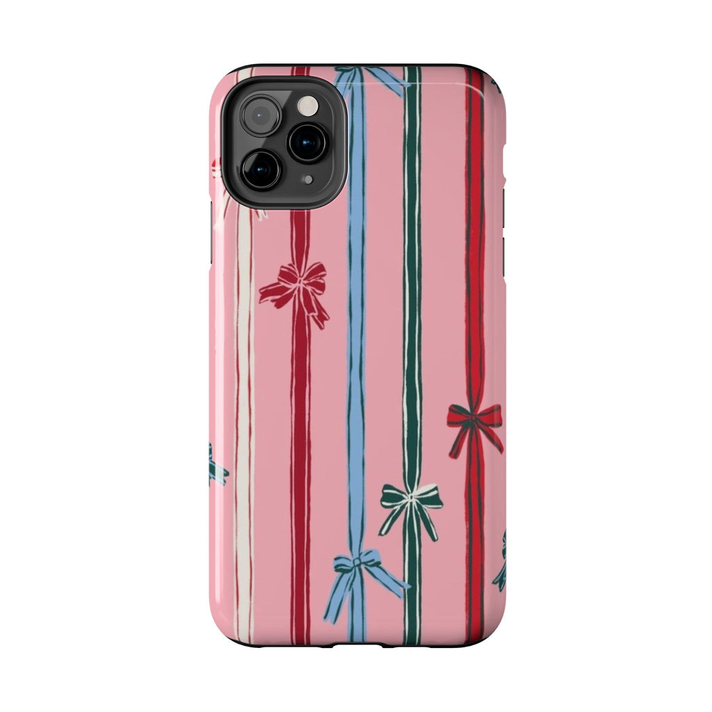 Holiday Bow Pattern Tough Phone Case