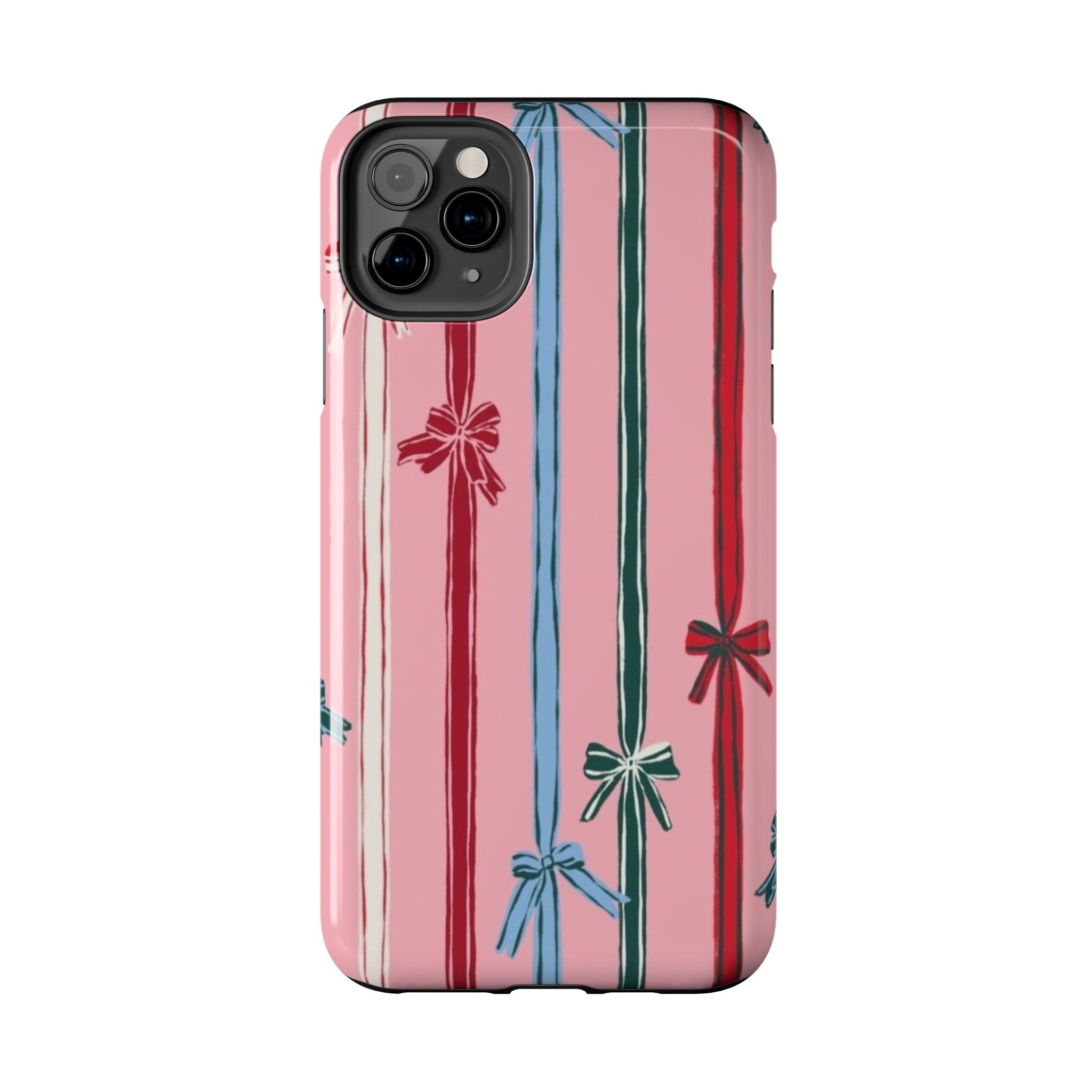 Holiday Bow Pattern Tough Phone Case