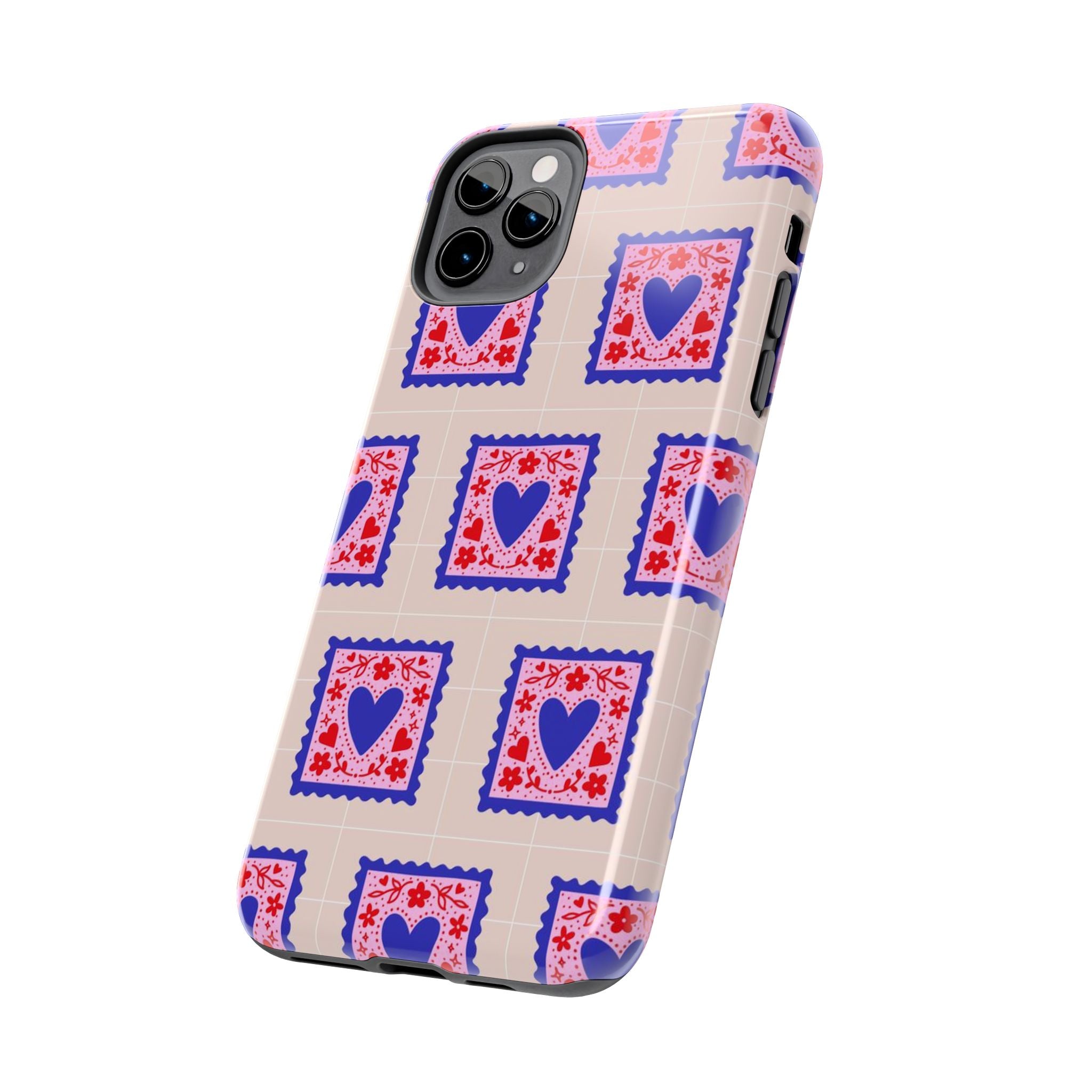 Heart Stamp Tough Phone Case
