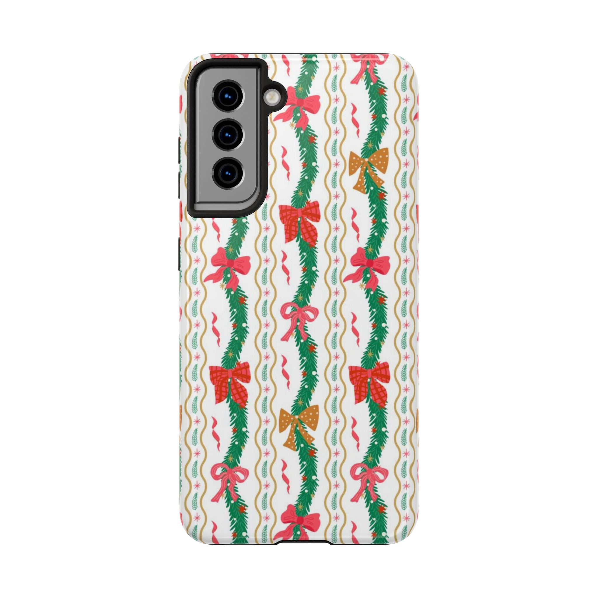 Festive Holiday Phone Cases with Cheerful Bows