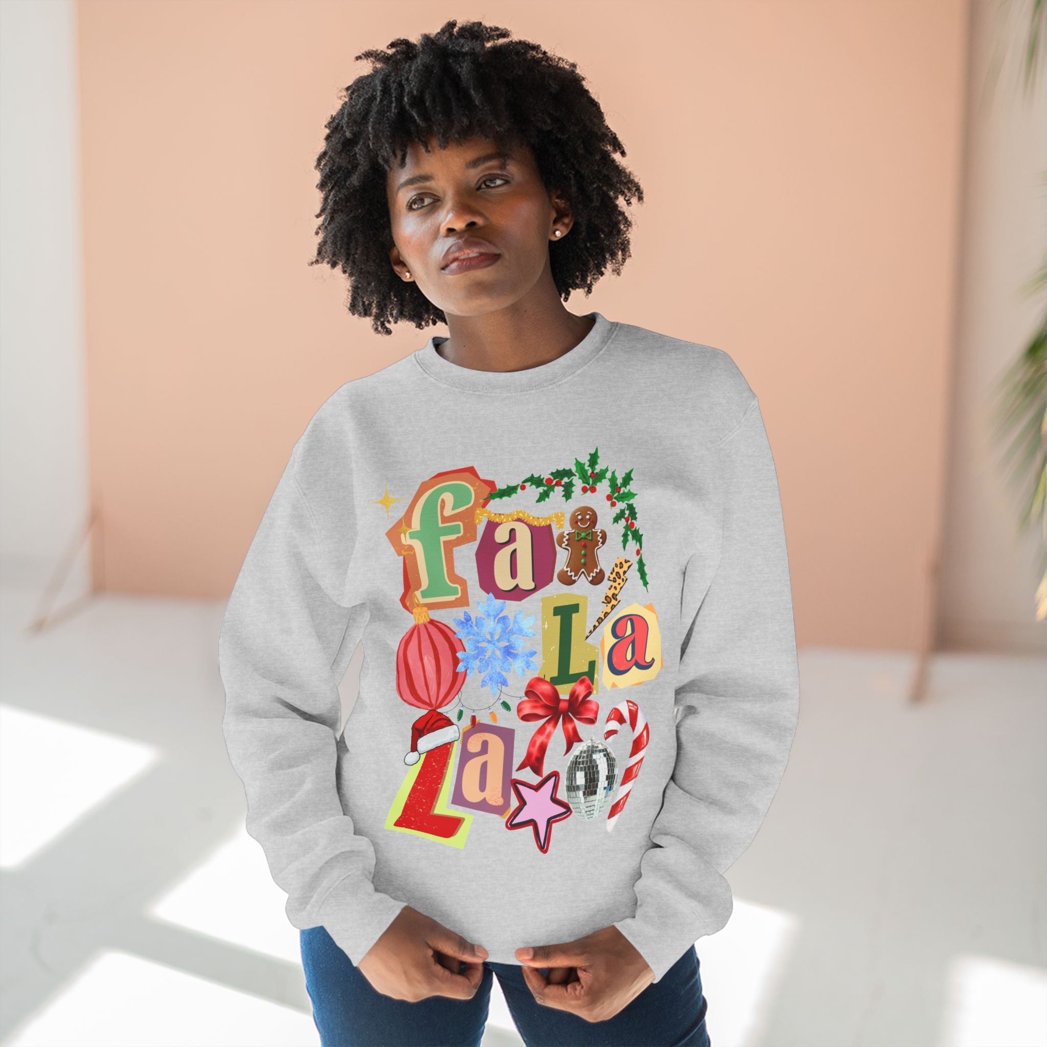 Festive Fa La La Unisex Crewneck Sweatshirt