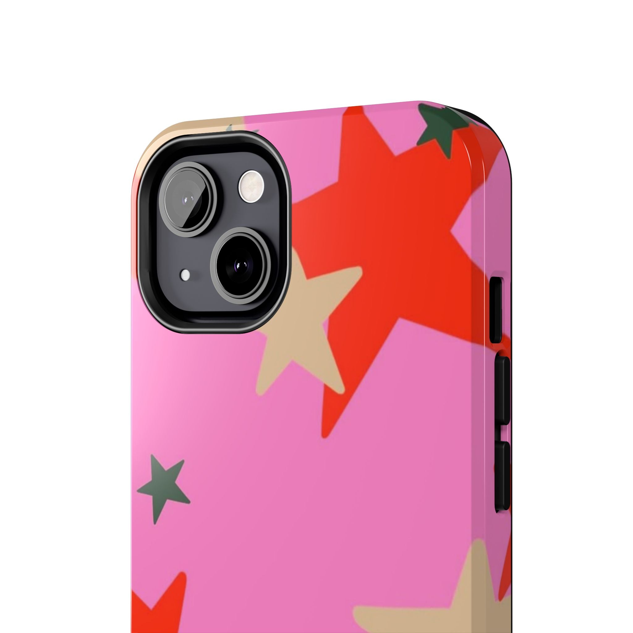 Pink Star Pattern Tough Phone Case