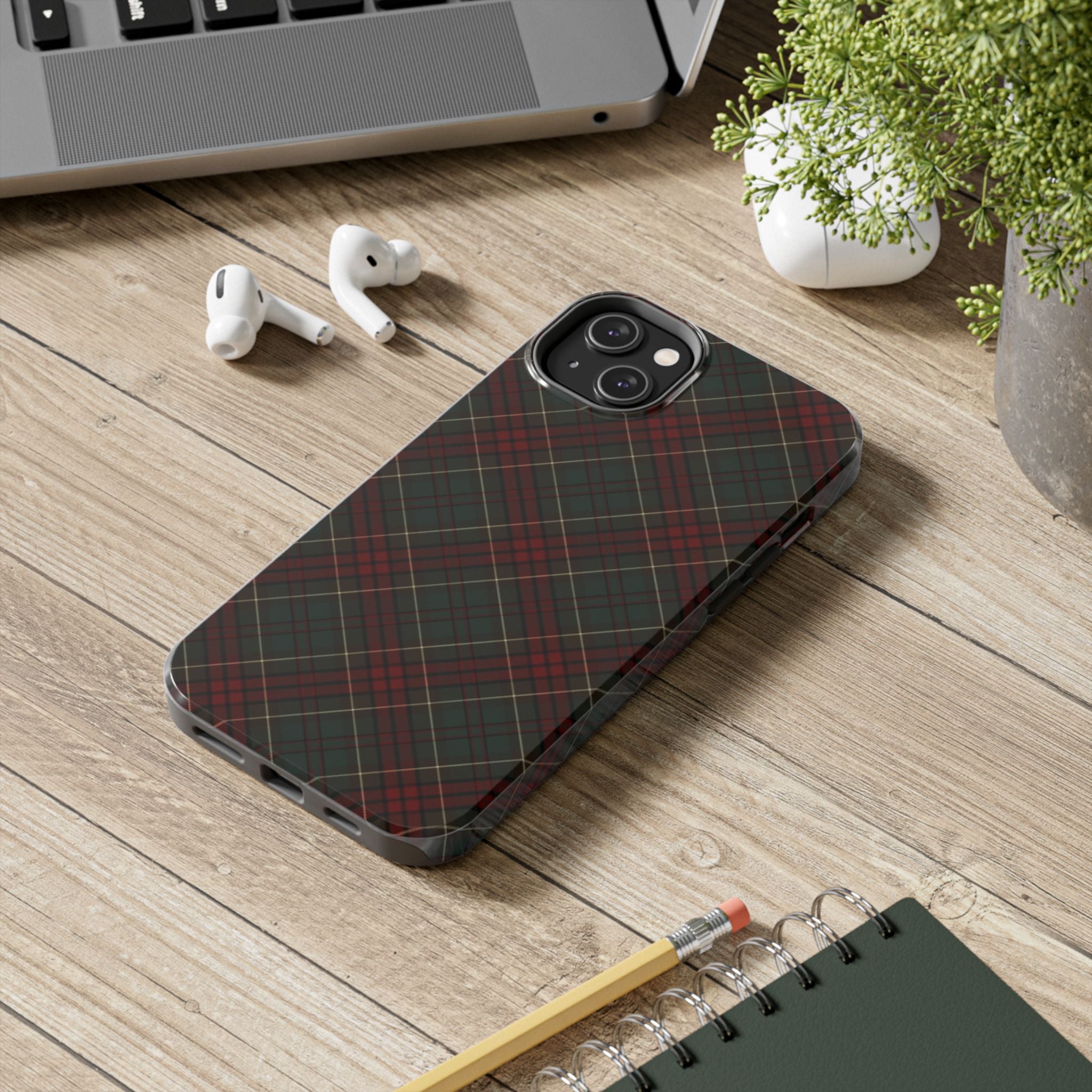 Christmas Plaid Pattern Tough Phone Case
