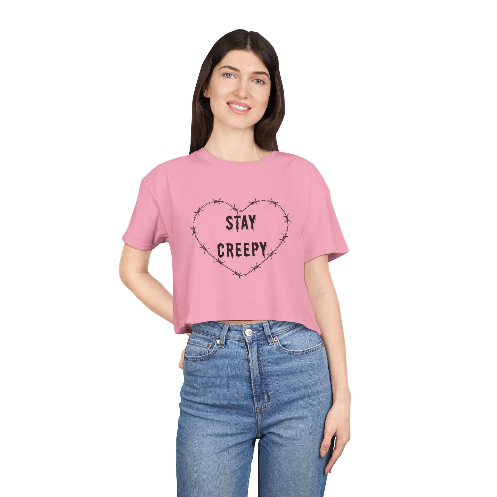 Stay Creepy Women's Crop Tee