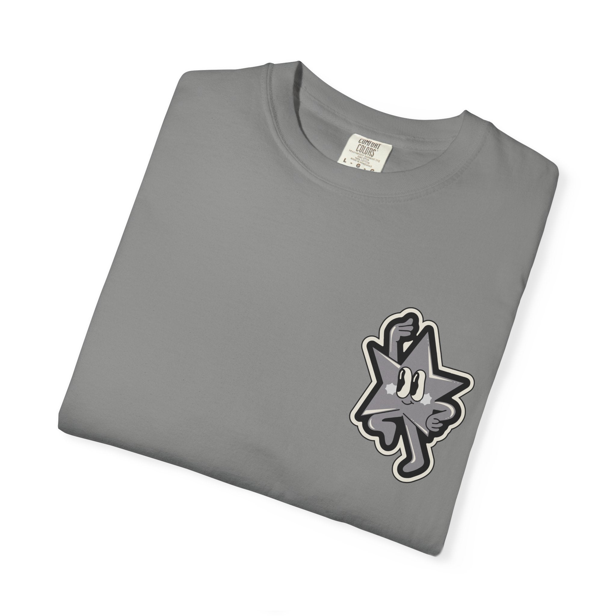 Garment-Dyed T-Shirt with 'Saved By Grace' Design