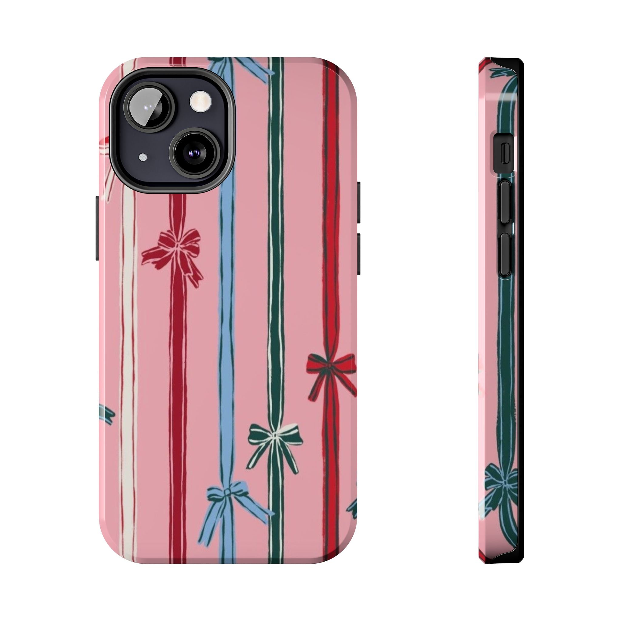 Holiday Bow Pattern Tough Phone Case