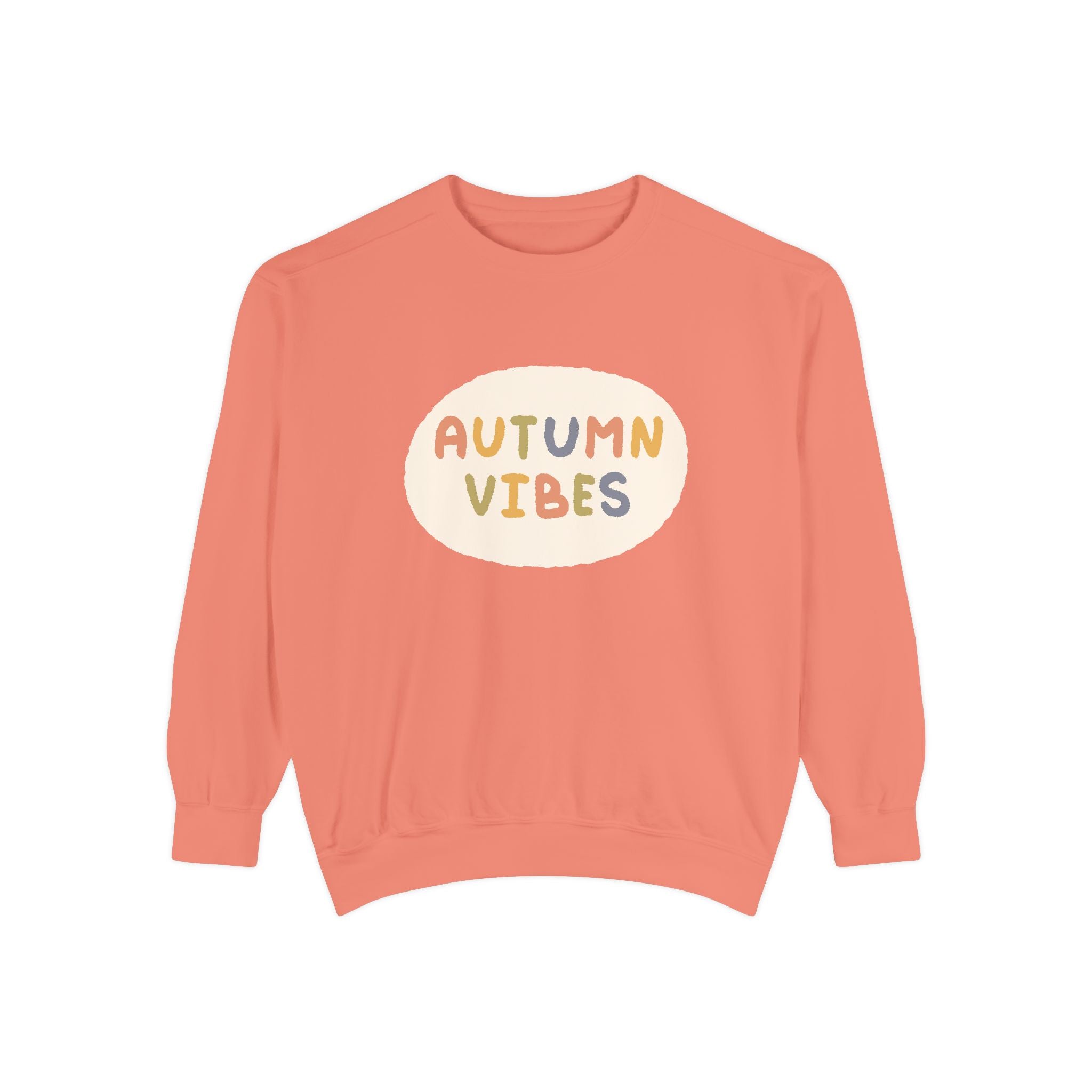 Unisex Autumn Vibes Garment-Dyed Sweatshirt