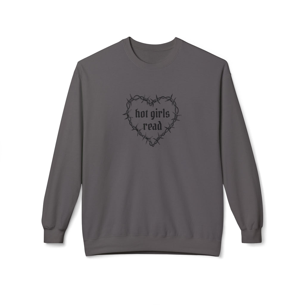 Hot Girls Read Crewneck Sweatshirt