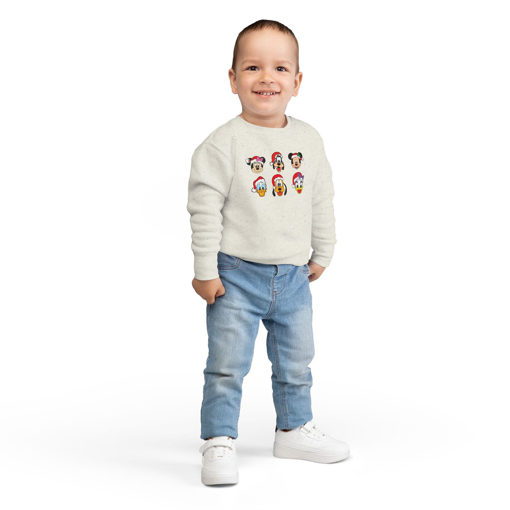 Toddler Sweatshirt - Cute Christmas Cartoon Characters