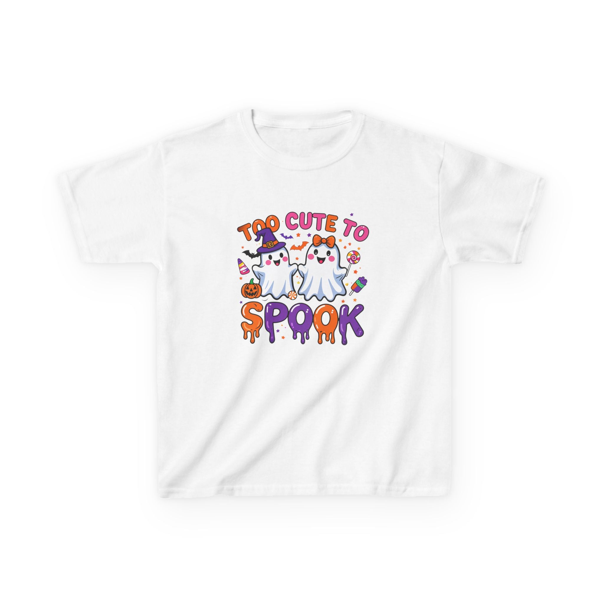 Girl's Too Cute to Spook Tee