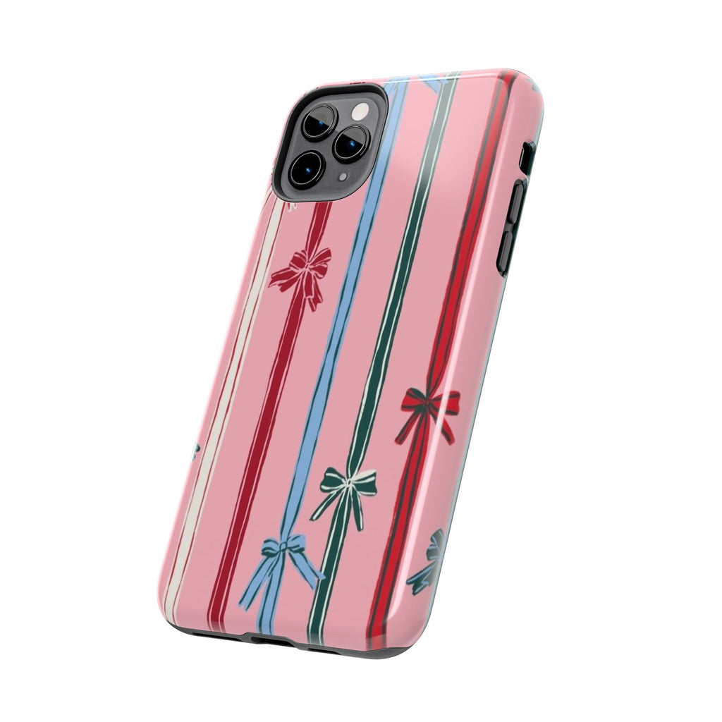 Holiday Bow Pattern Tough Phone Case