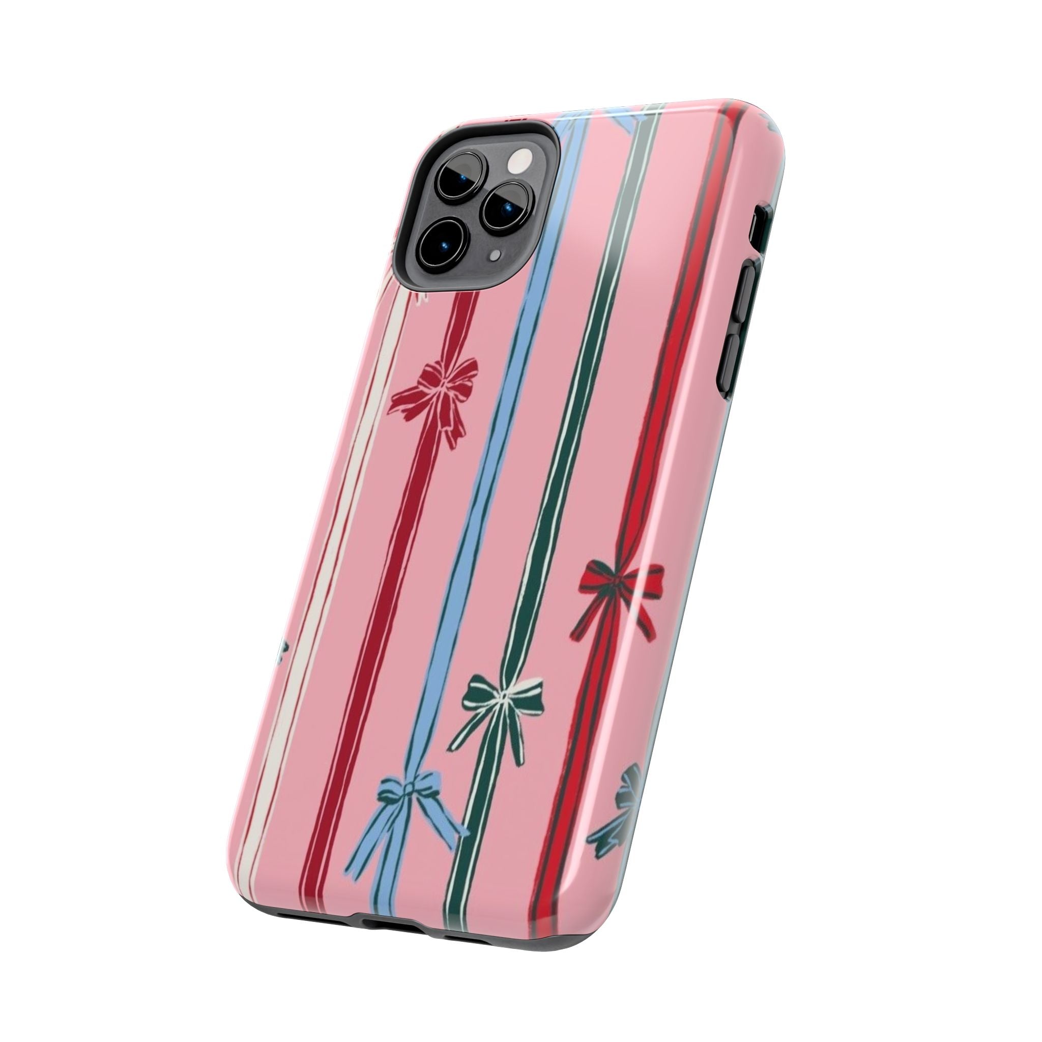 Holiday Bow Pattern Tough Phone Case