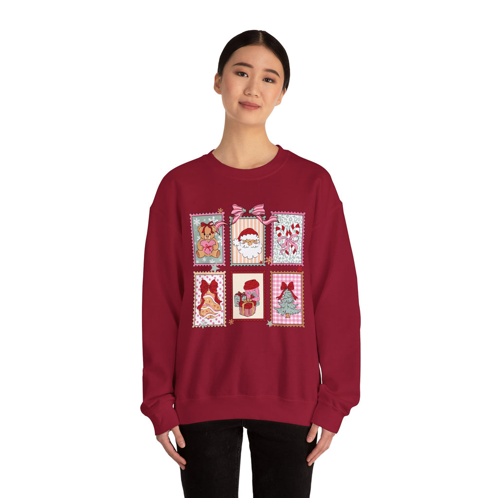 Christmas Stamp Crewneck Sweatshirt
