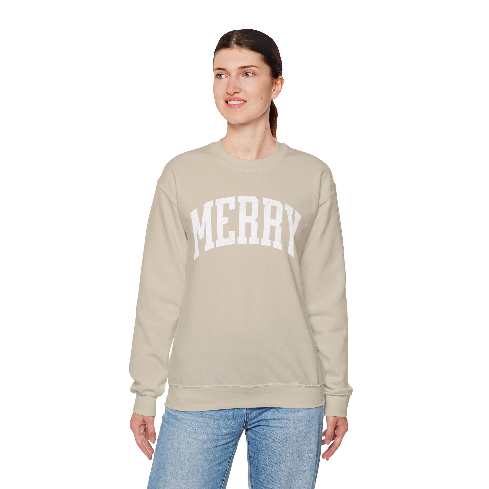 Merry Crewneck Sweatshirt for Holiday