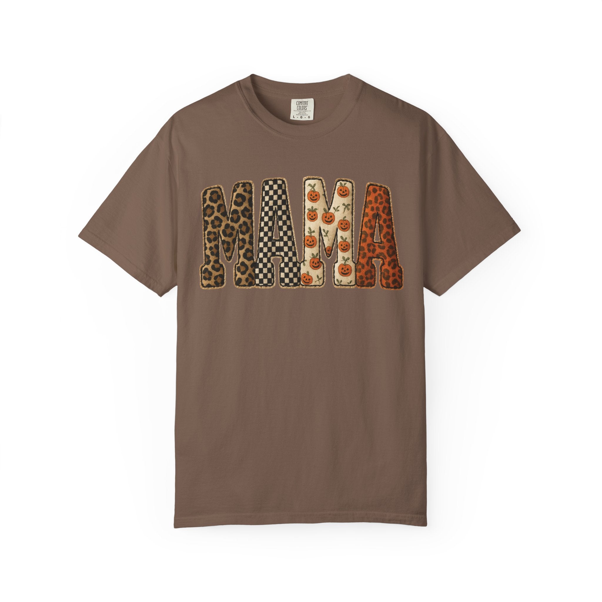 Mama Floral Garment-Dyed T-Shirt, Cute Gift for Moms, Casual Wear, Mother's Day, Family Celebrations, Everyday Comfort