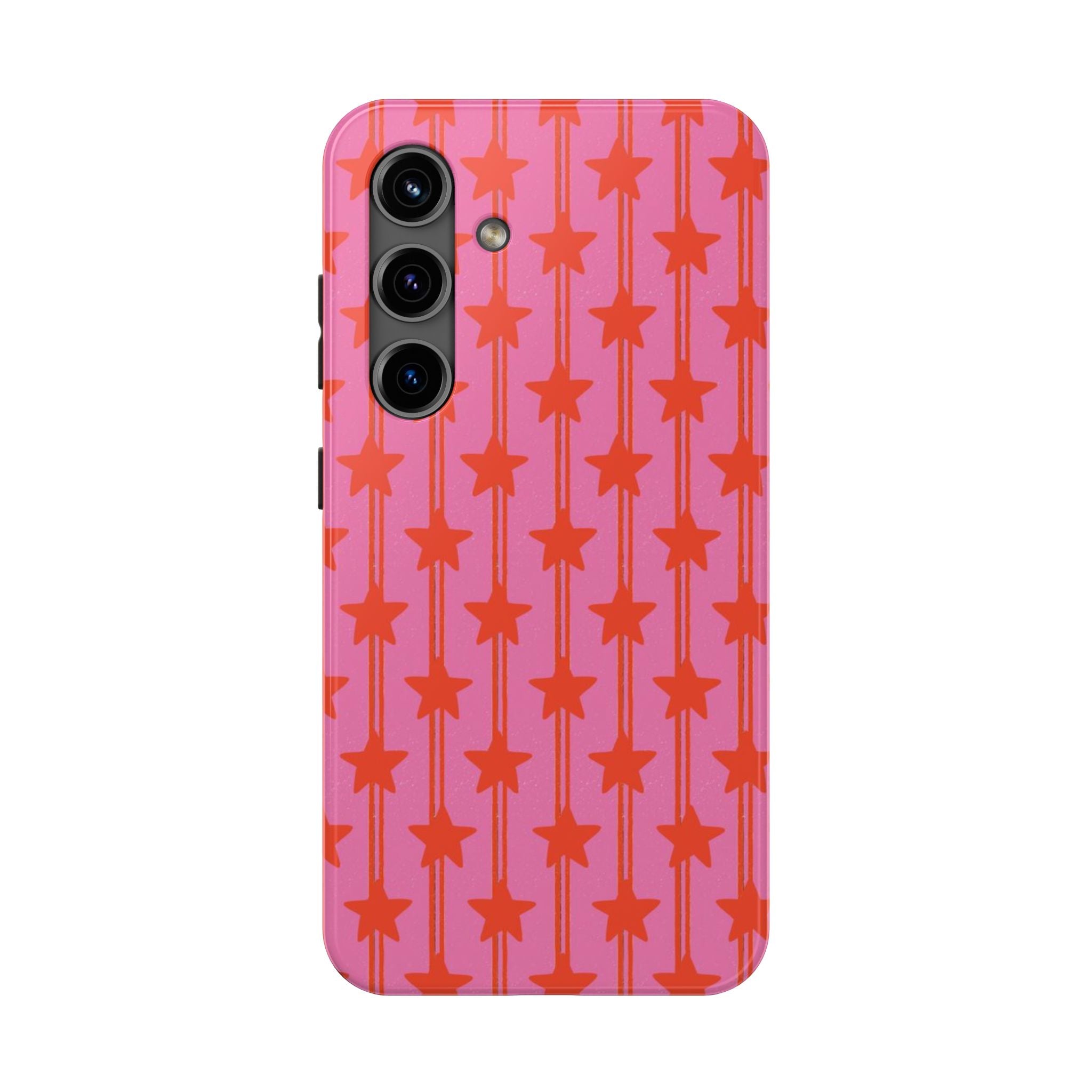 Pink Star Stripe Tough Phone Case