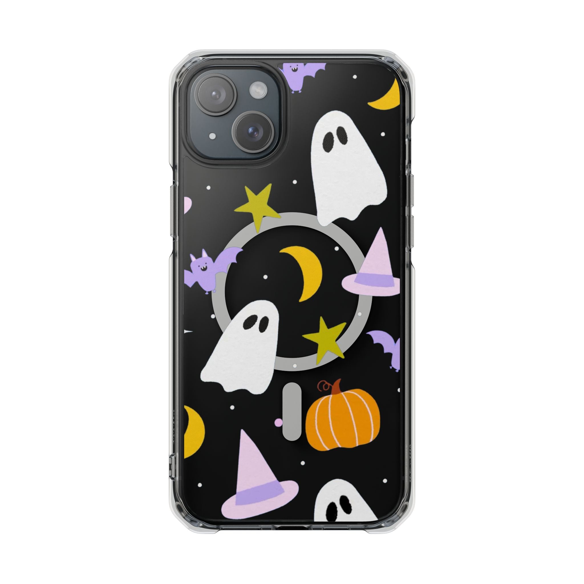 Ghost Transparent Background Magnetic Clear Impact Case