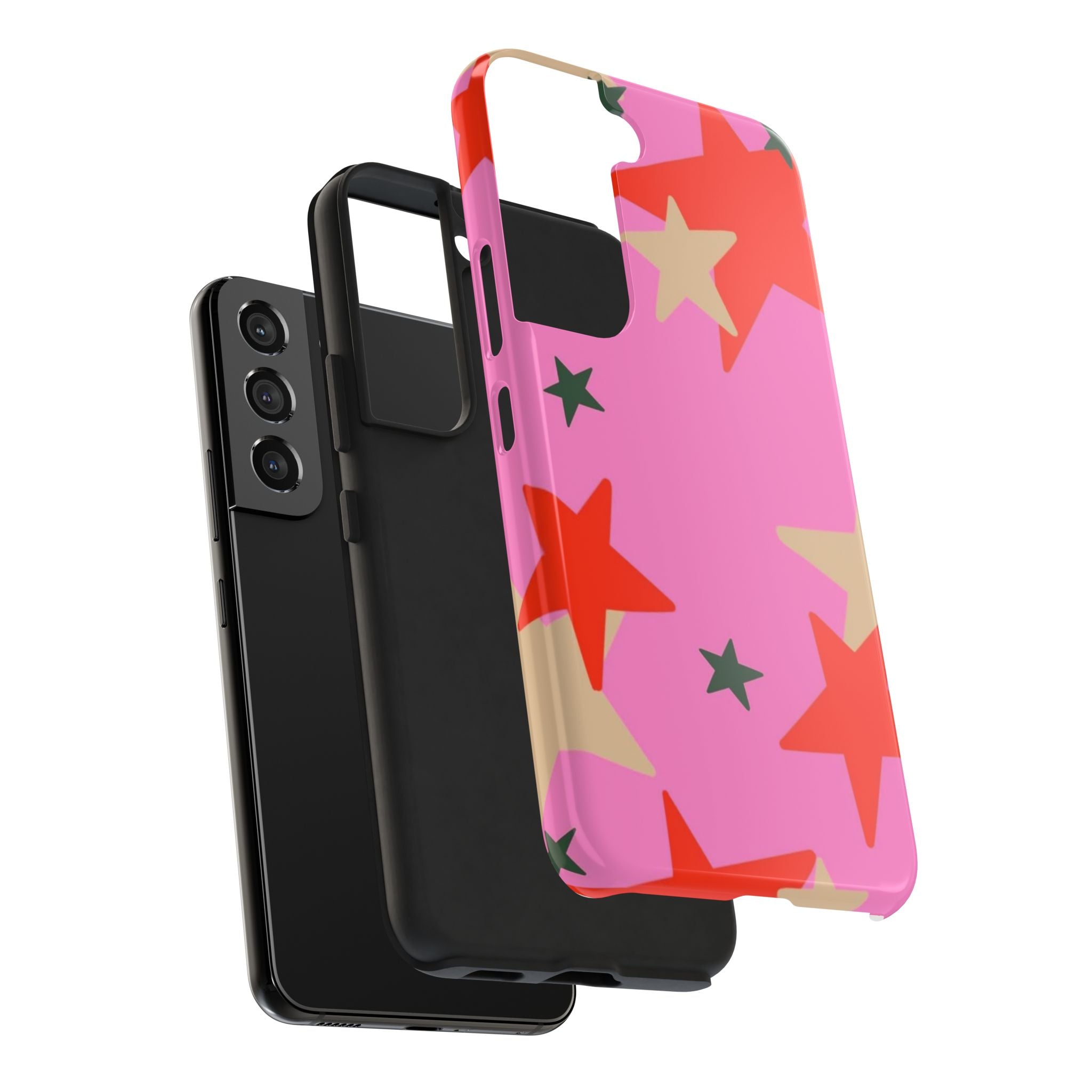 Pink Star Pattern Tough Phone Case