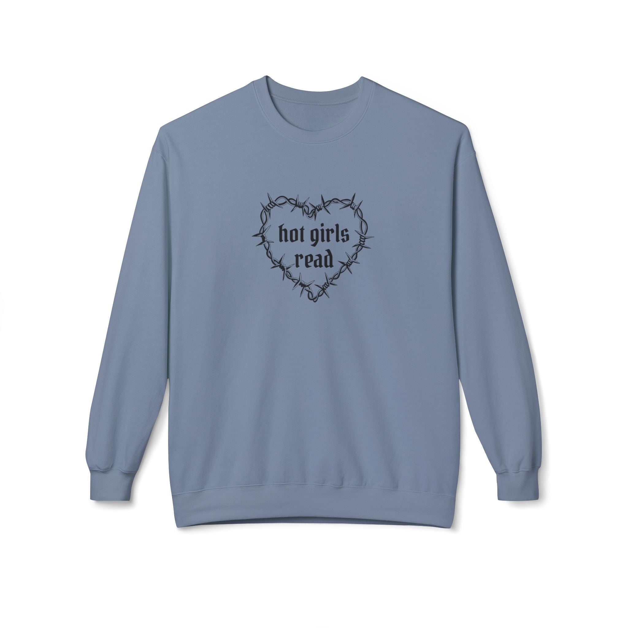 Hot Girls Read Crewneck Sweatshirt