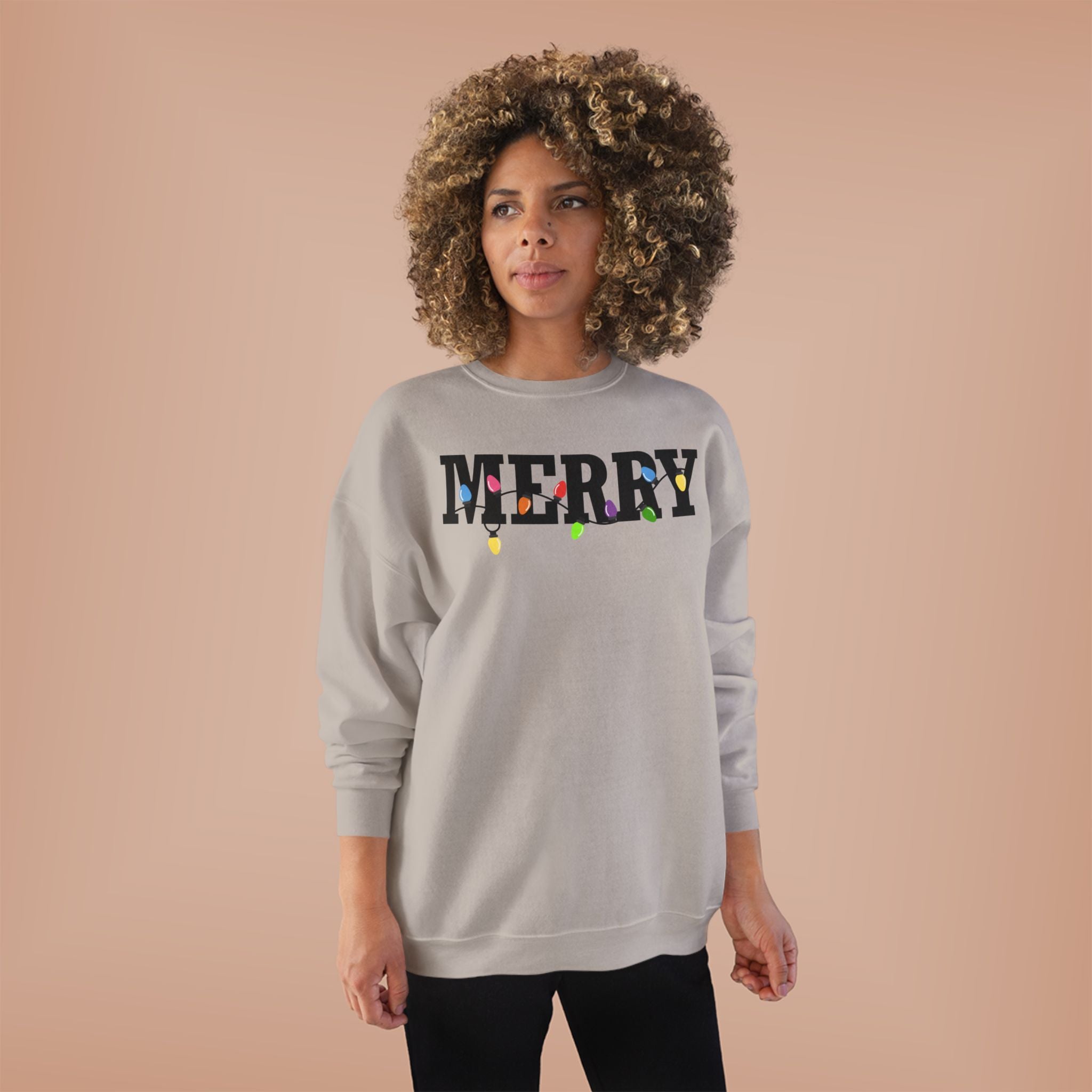 Merry Lights EcoSmart Crewneck Sweatshirt