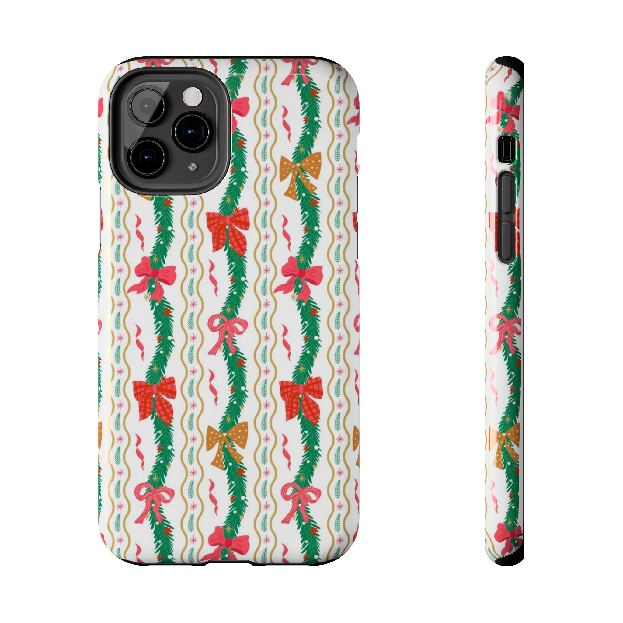 Festive Holiday Phone Cases with Cheerful Bows