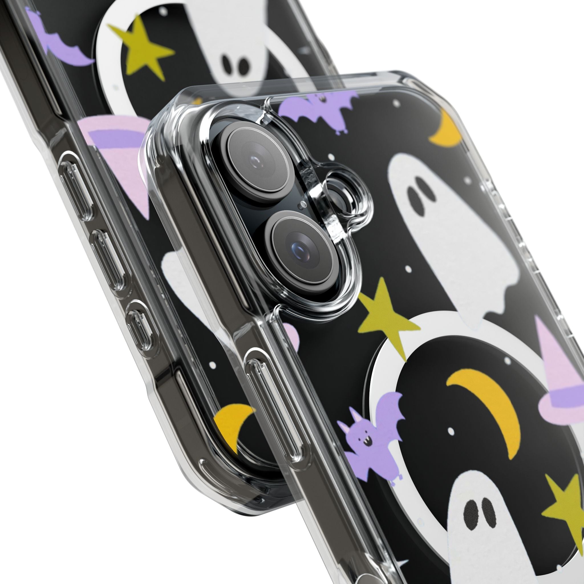 Ghost Transparent Background Magnetic Clear Impact Case