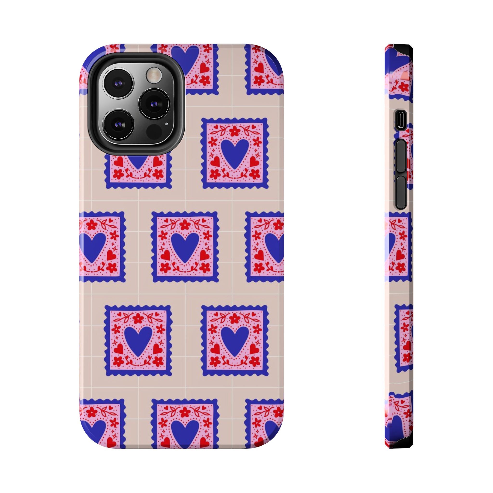 Heart Stamp Tough Phone Case