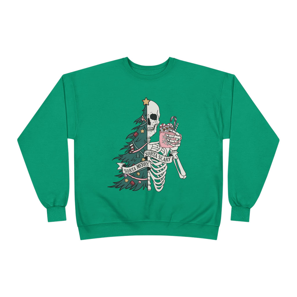 Grunge Christmas Crewneck Sweatshirt
