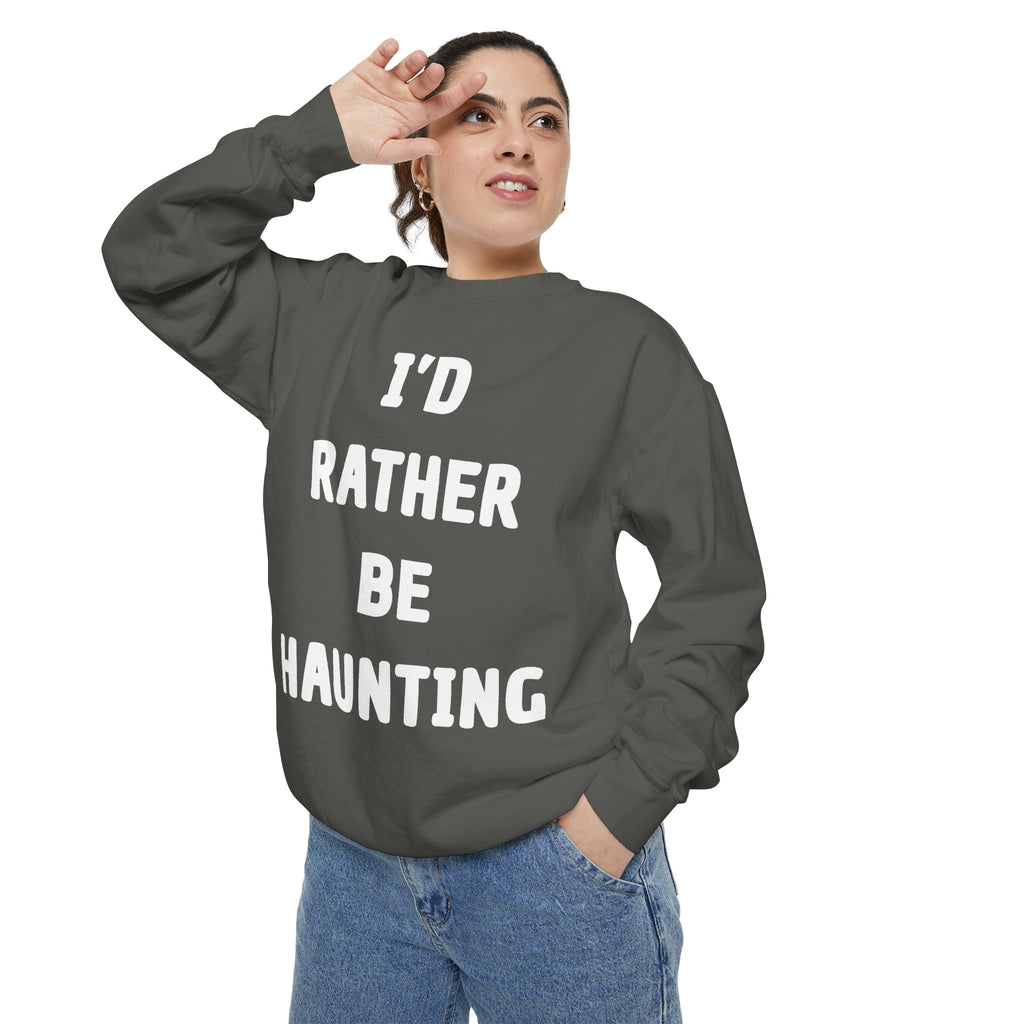 Haunting Halloween Garment-Dyed Sweatshirt