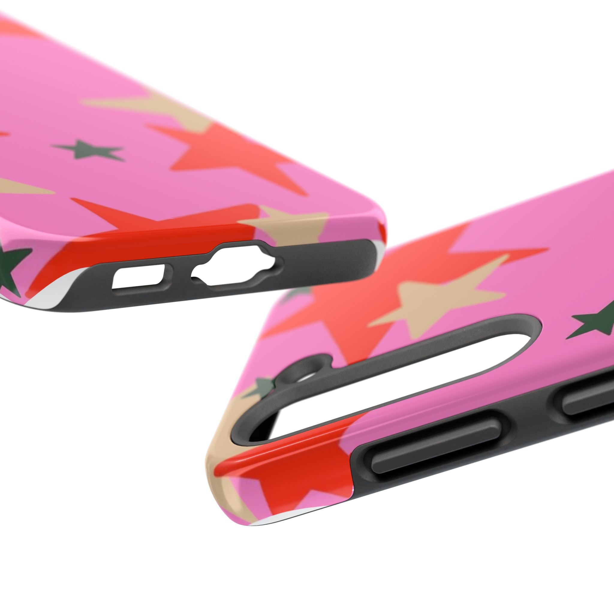 Pink Star Pattern Tough Phone Case