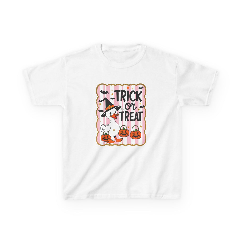 Halloween Trick or Treat Goose Girls Tee
