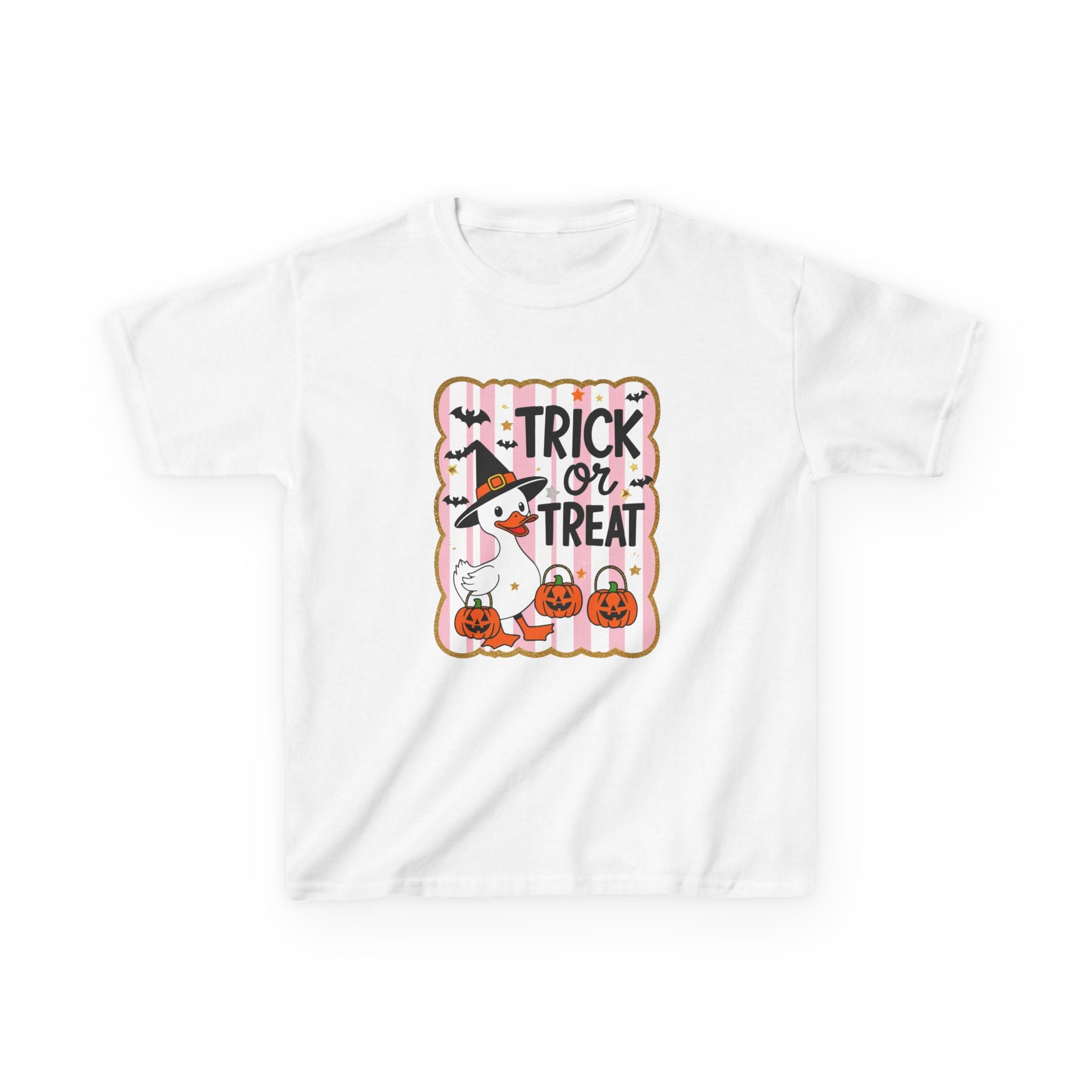 Halloween Trick or Treat Goose Girls Tee