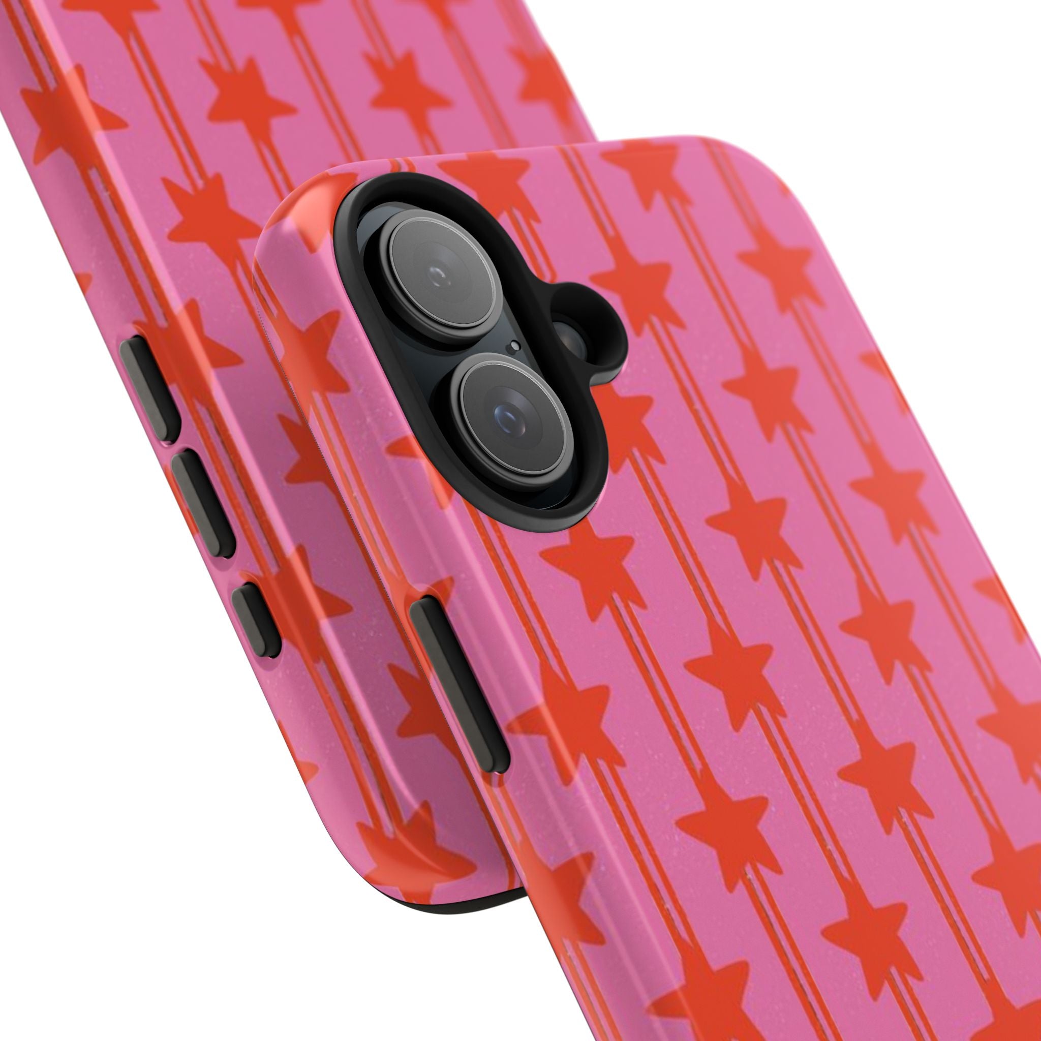 Pink Star Stripe Tough Phone Case