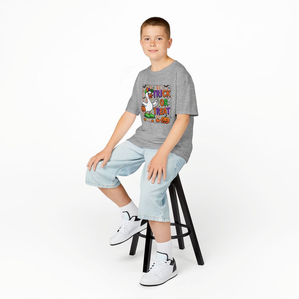 Boys Halloween Trick or Treat Goose Tee