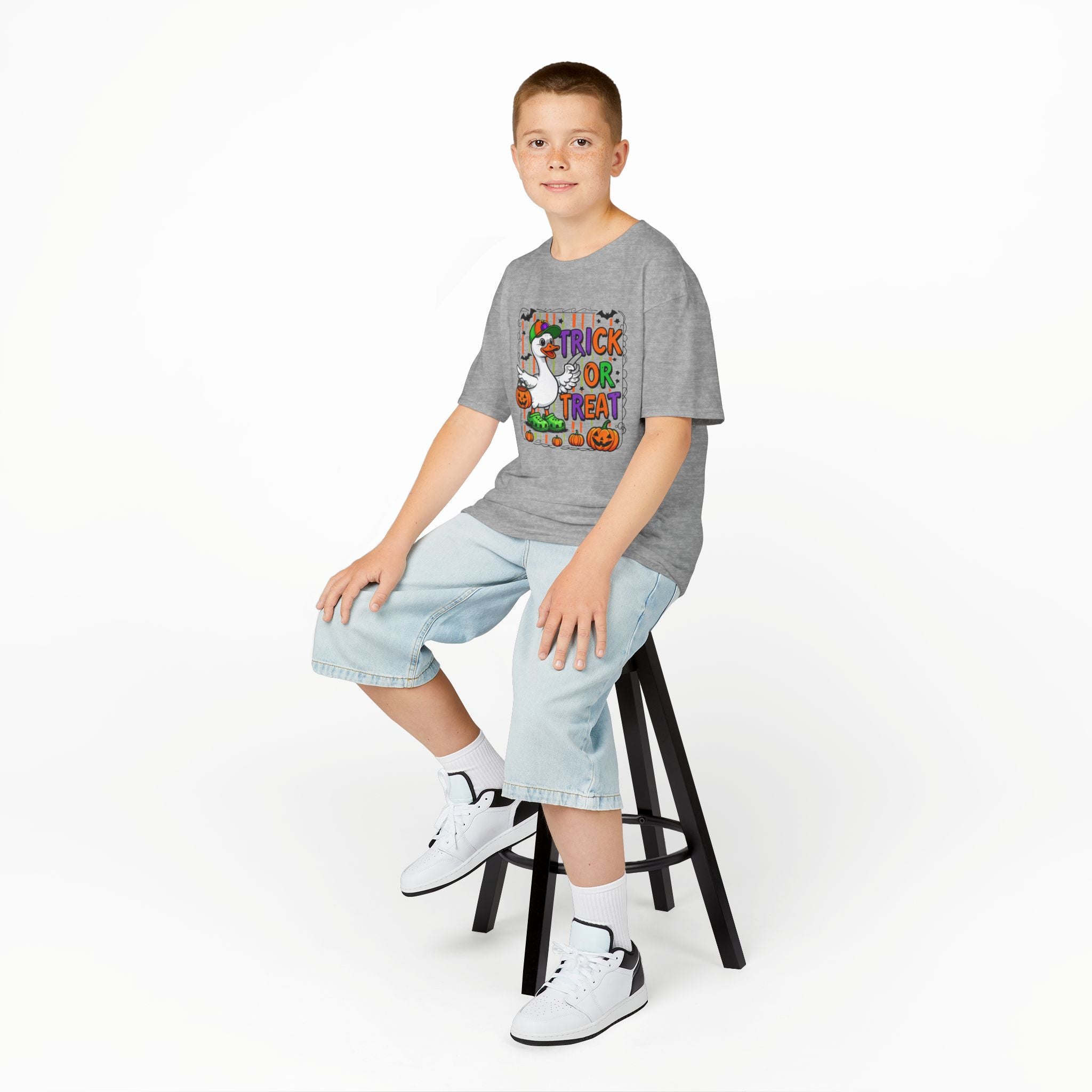 Boys Halloween Trick or Treat Goose Tee