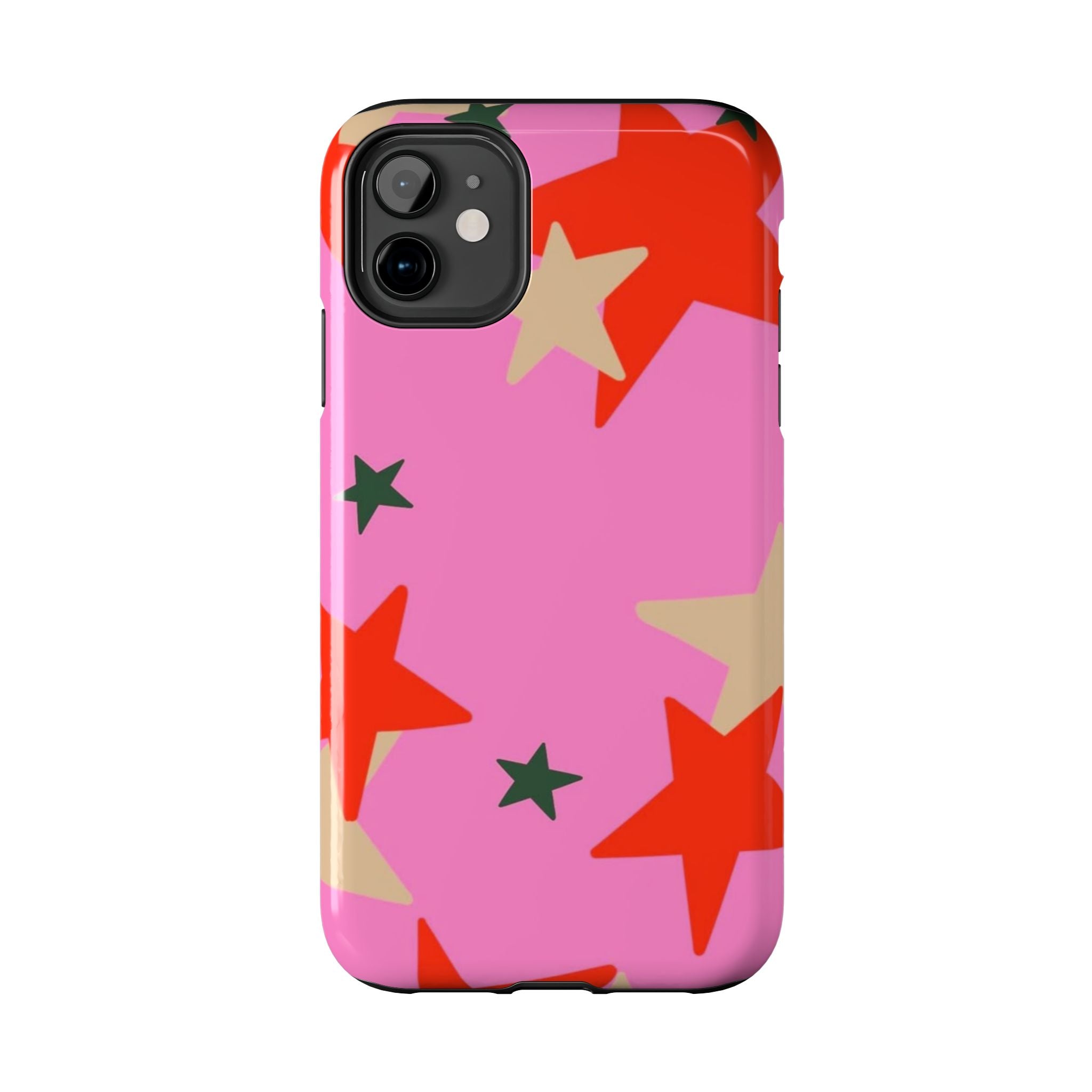 Pink Star Pattern Tough Phone Case