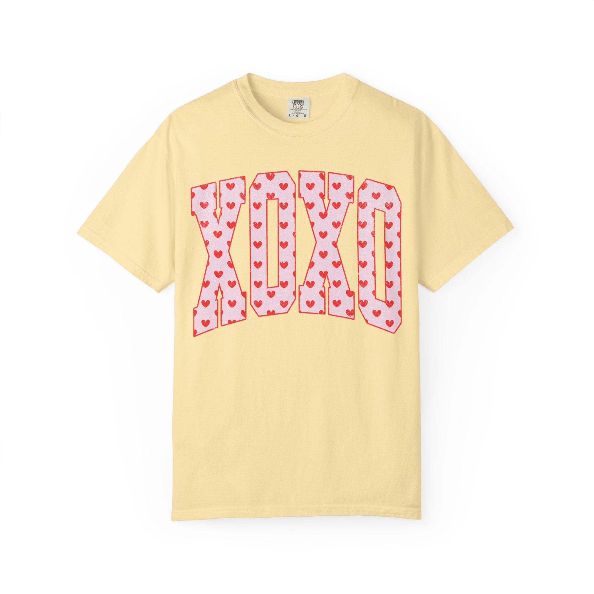 XOXO Heart Pattern T‑Shirt