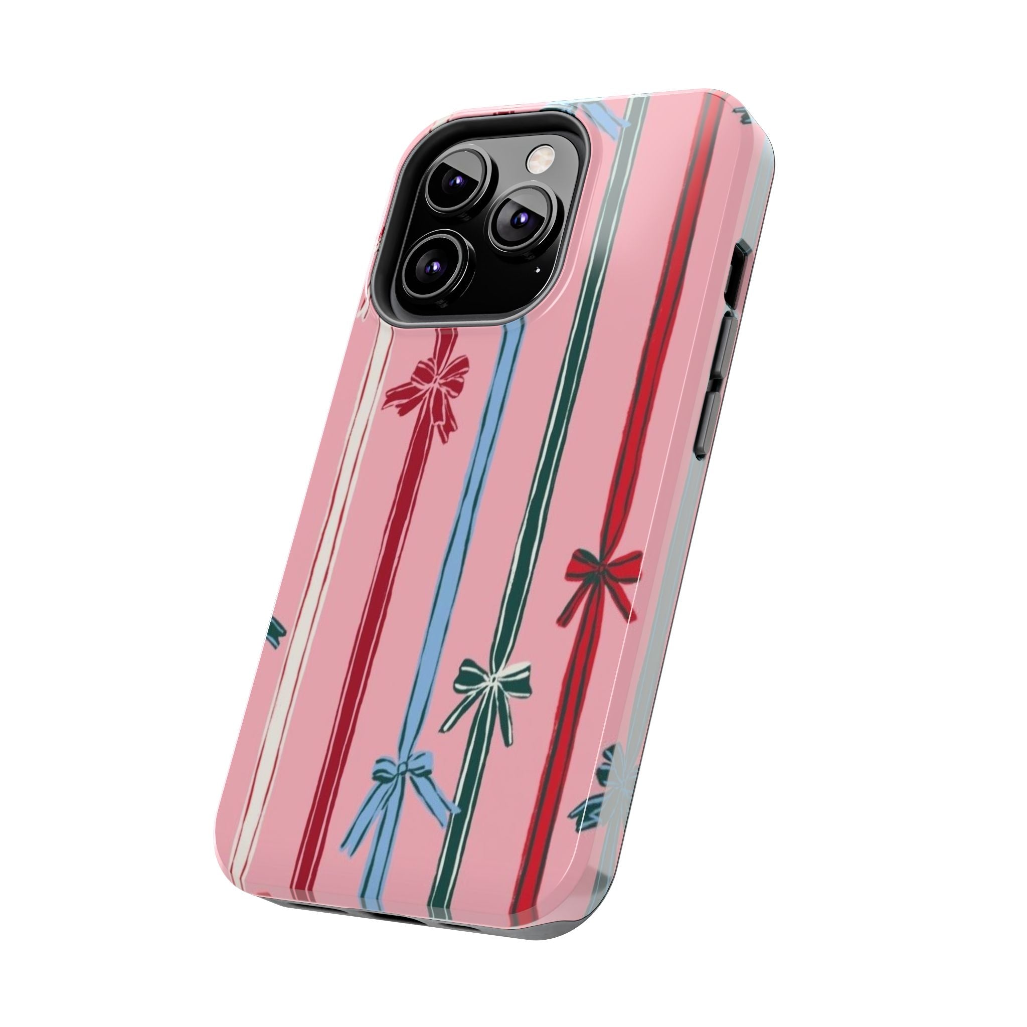 Holiday Bow Pattern Tough Phone Case