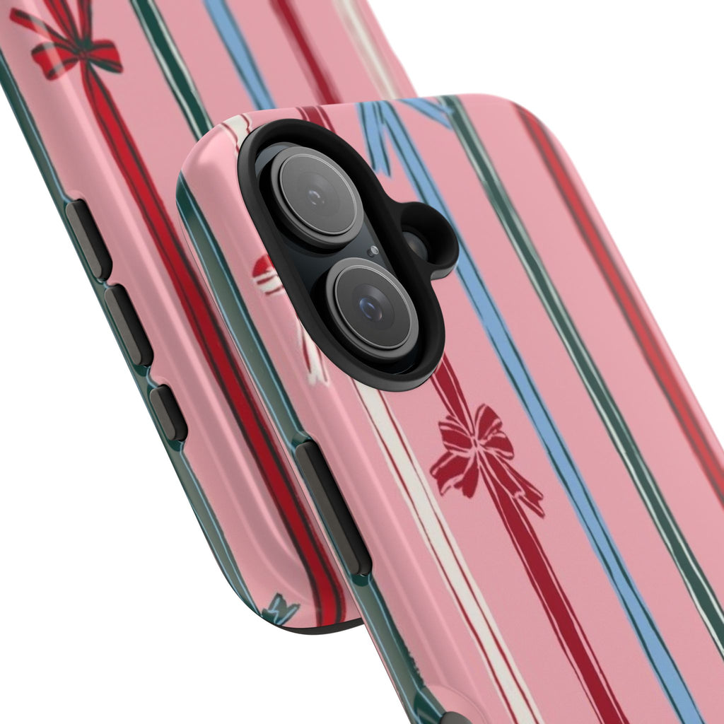 Holiday Bow Pattern Tough Phone Case