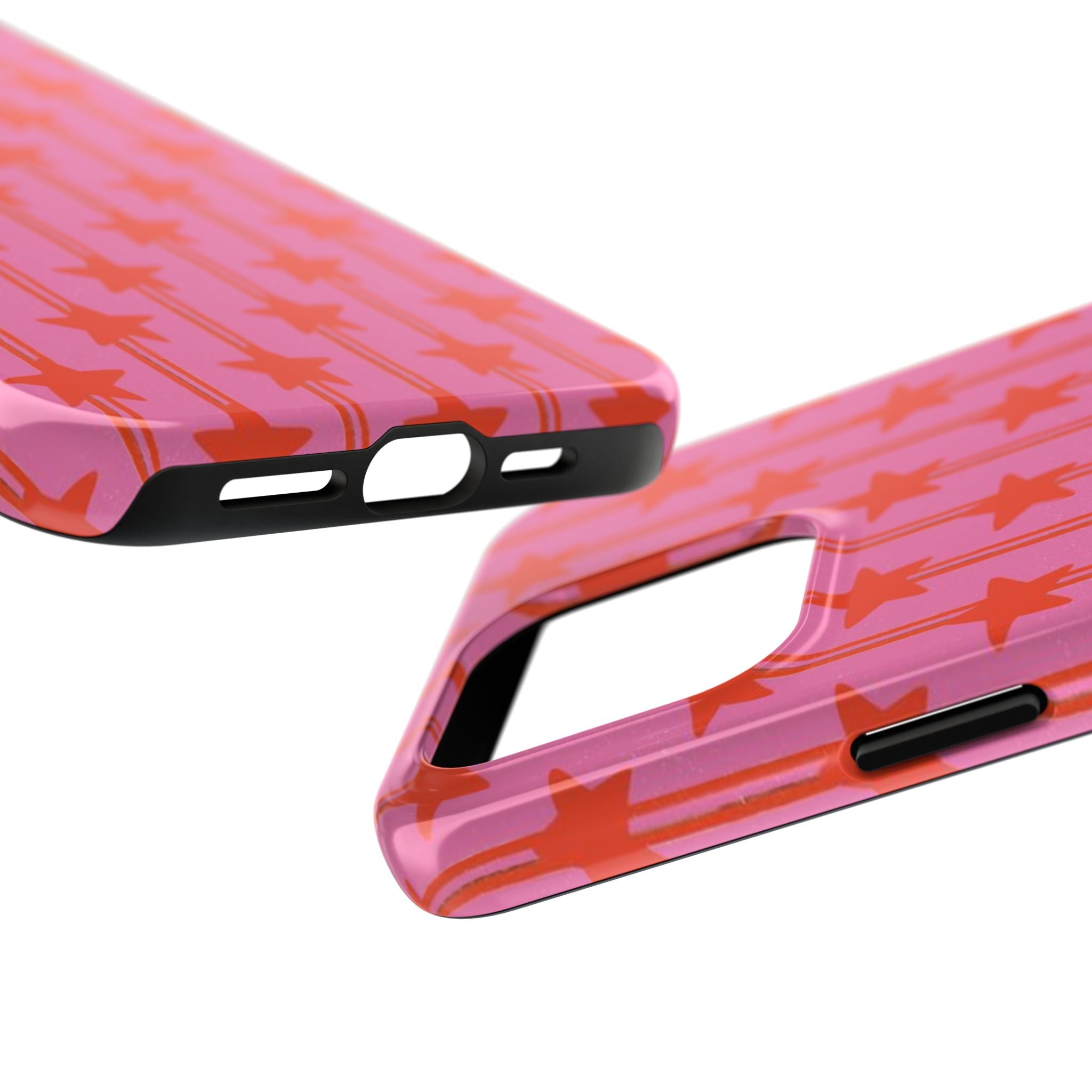 Pink Star Stripe Tough Phone Case