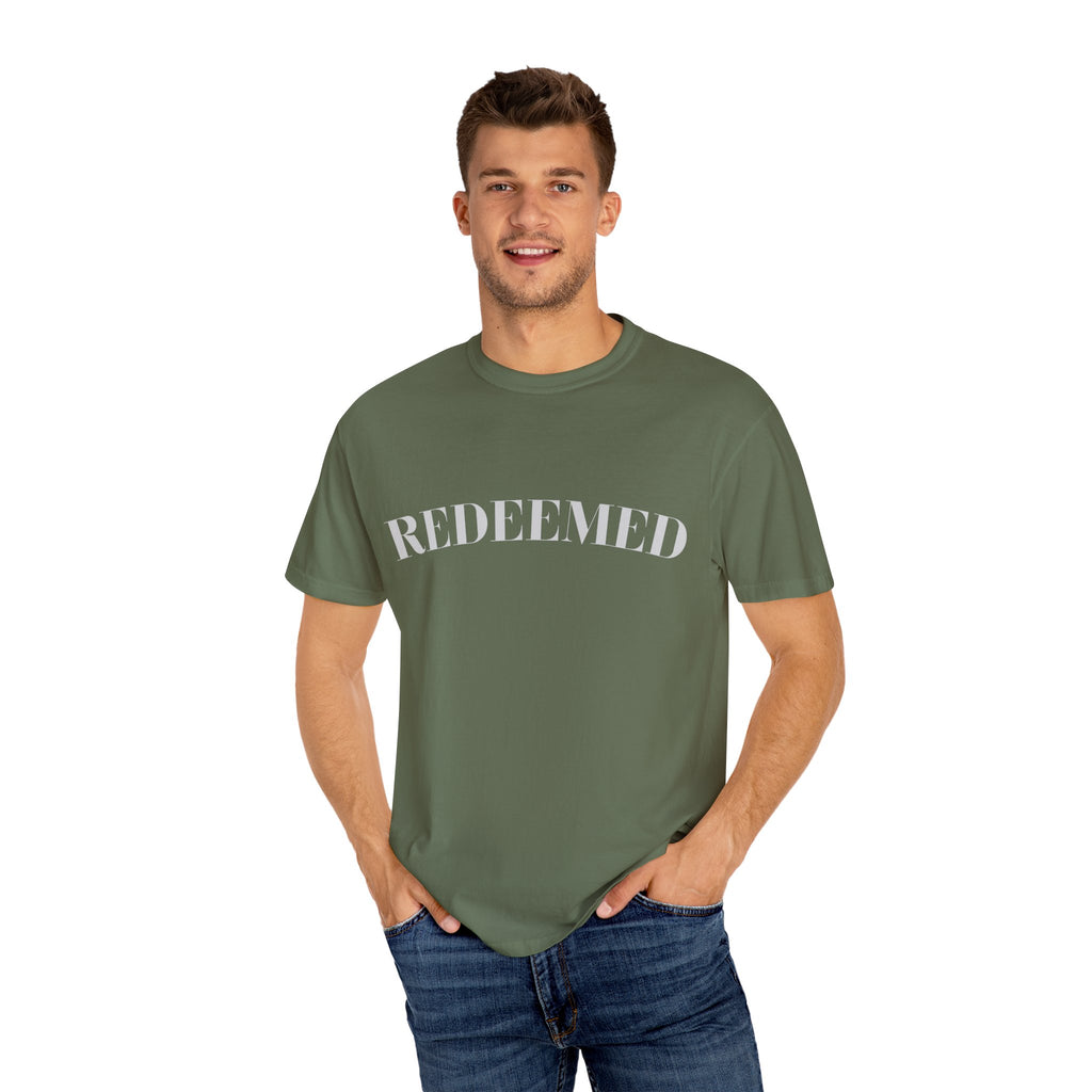Redeemed Garment-Dyed T-Shirt, Christian Apparel