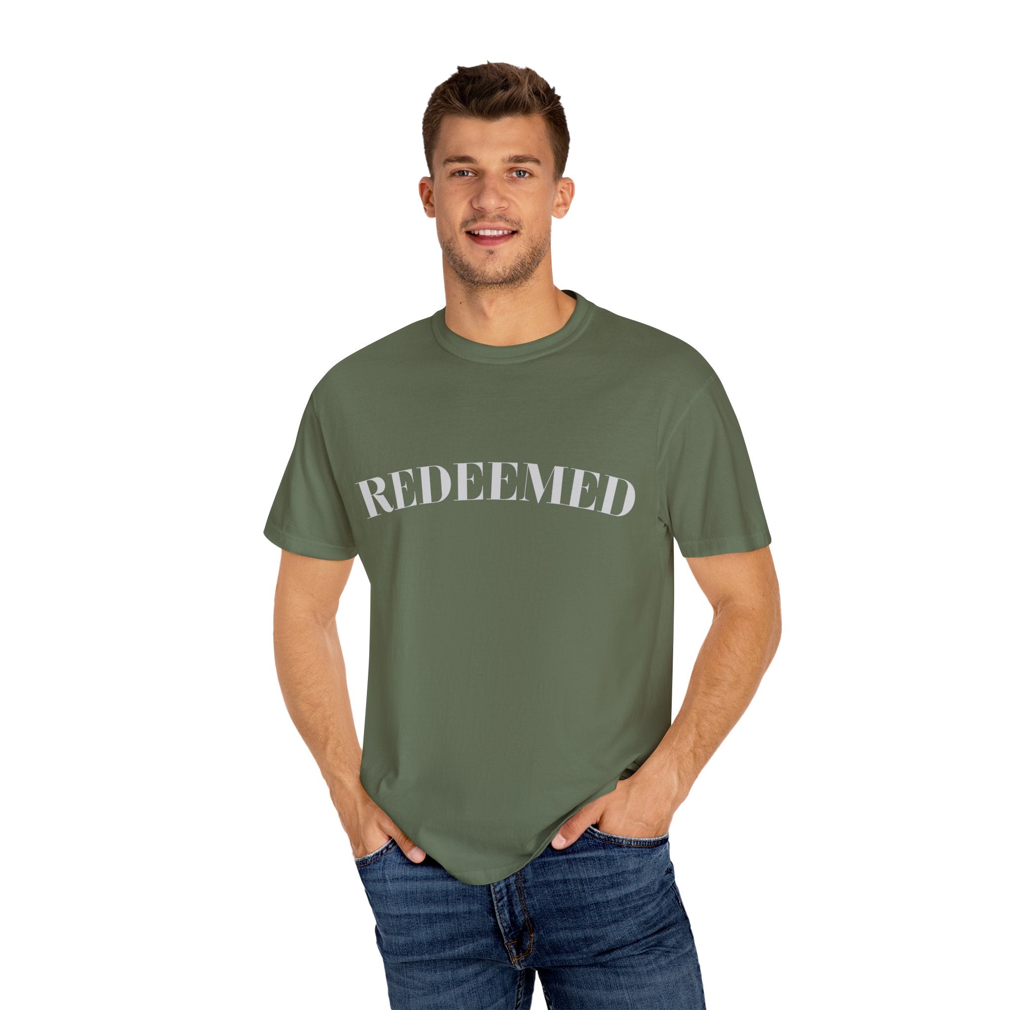 Redeemed Garment-Dyed T-Shirt, Christian Apparel