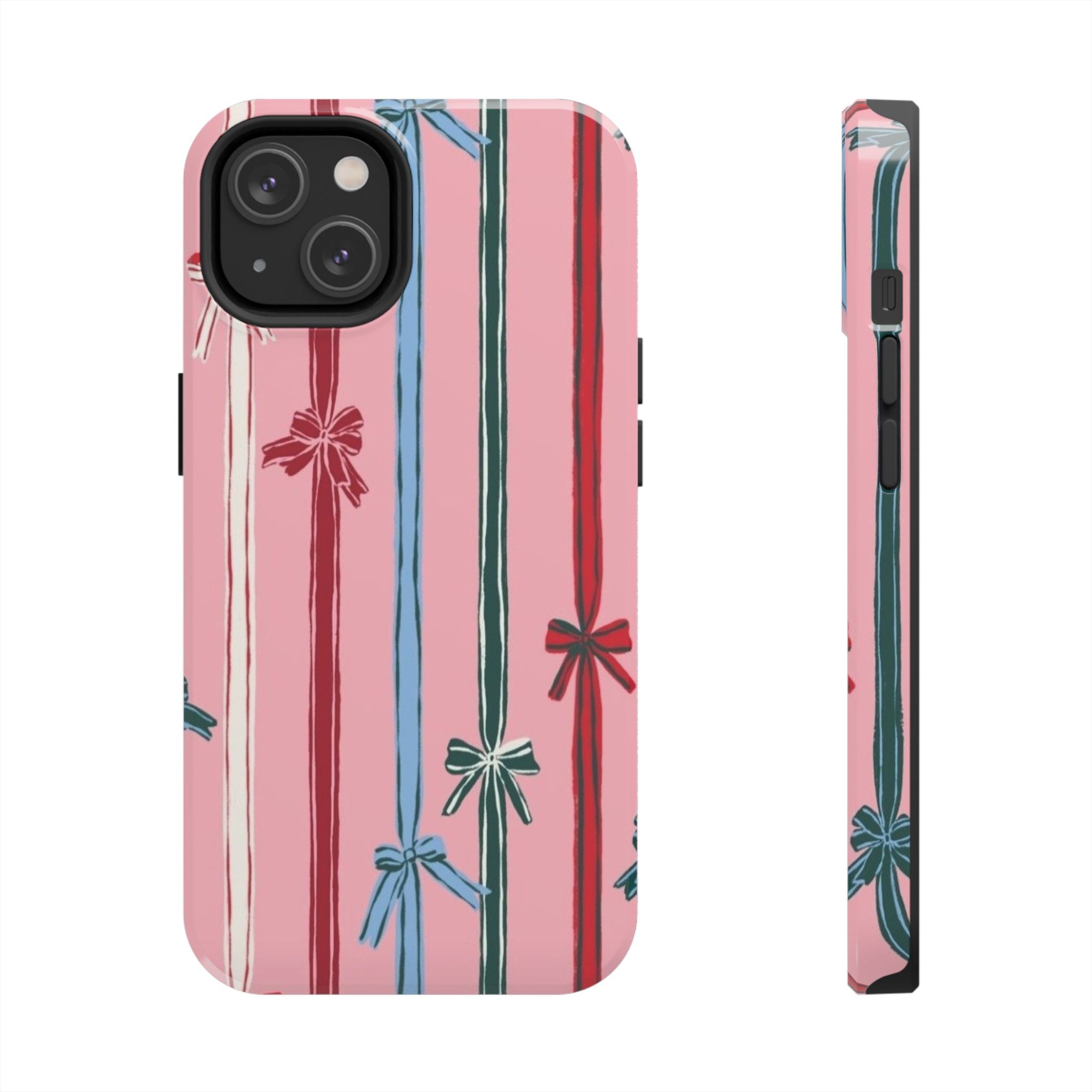 Holiday Bow Pattern Tough Phone Case