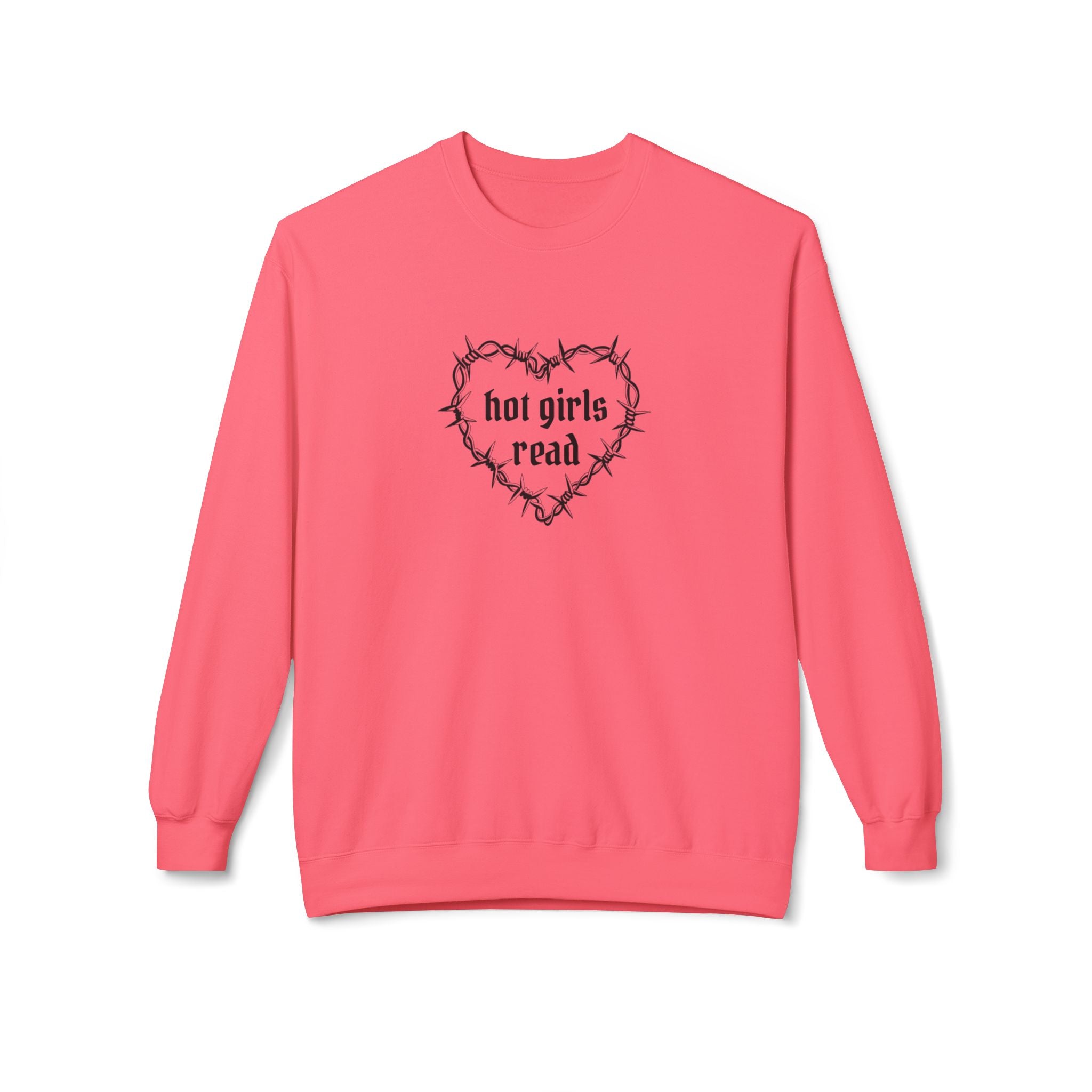 Hot Girls Read Crewneck Sweatshirt